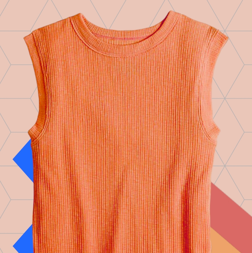 New Cami Sleeveless Tank Top - Mint Turquoise XL / Coral Orange Lge $14ea